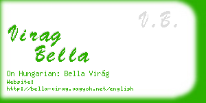 virag bella business card