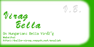 virag bella business card